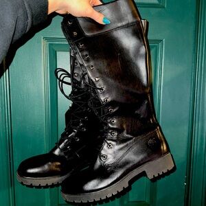 Women’s Timberland 14-Inch Premium Waterproof Lace Up Boots Size 10